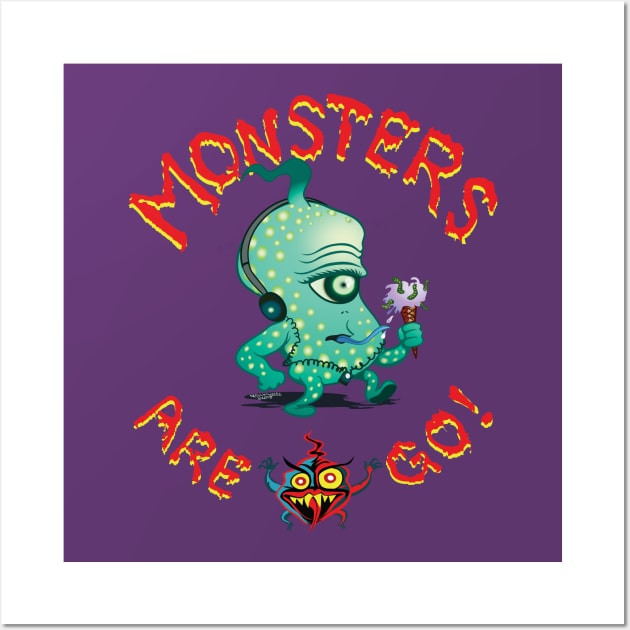 Monsters-are-Go!06 Wall Art by RickLucey